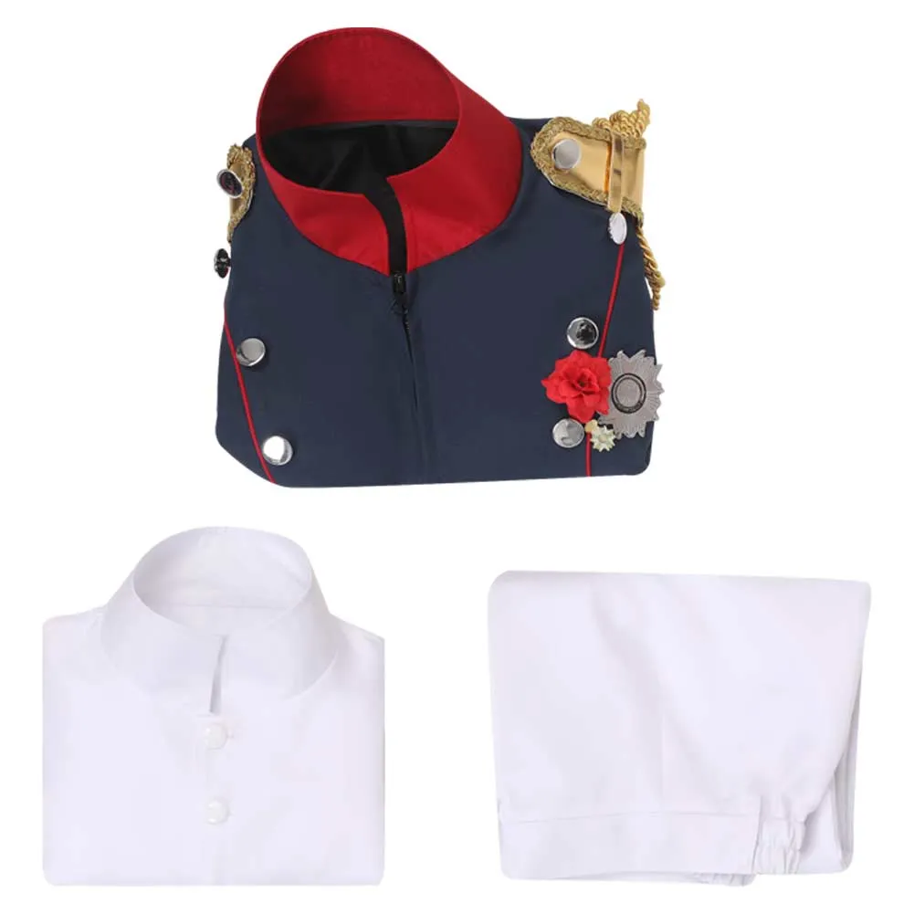 Napoleon Cyan Suit Cosplay Costume Outfits Halloween Carnival Suit