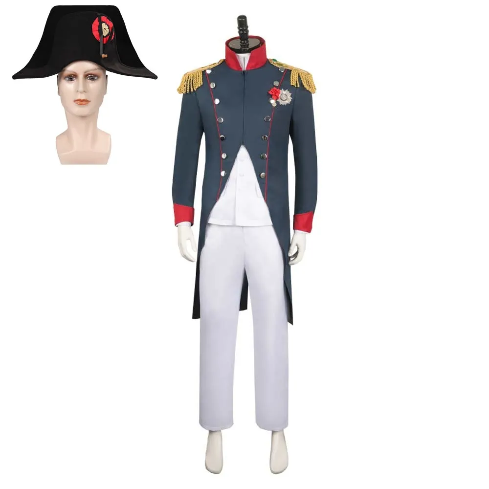 Napoleon Cyan Suit Cosplay Costume Outfits Halloween Carnival Suit