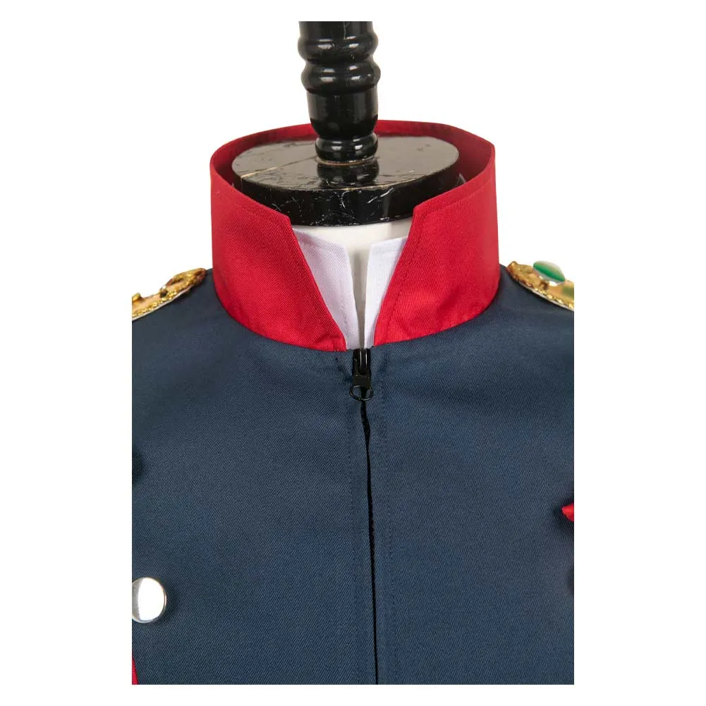 Napoleon Cyan Suit Cosplay Costume Outfits Halloween Carnival Suit