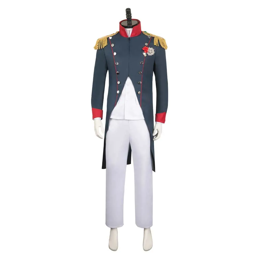 Napoleon Cyan Suit Cosplay Costume Outfits Halloween Carnival Suit