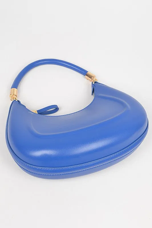 Nasa Faux Leather Chain Hobo Bag