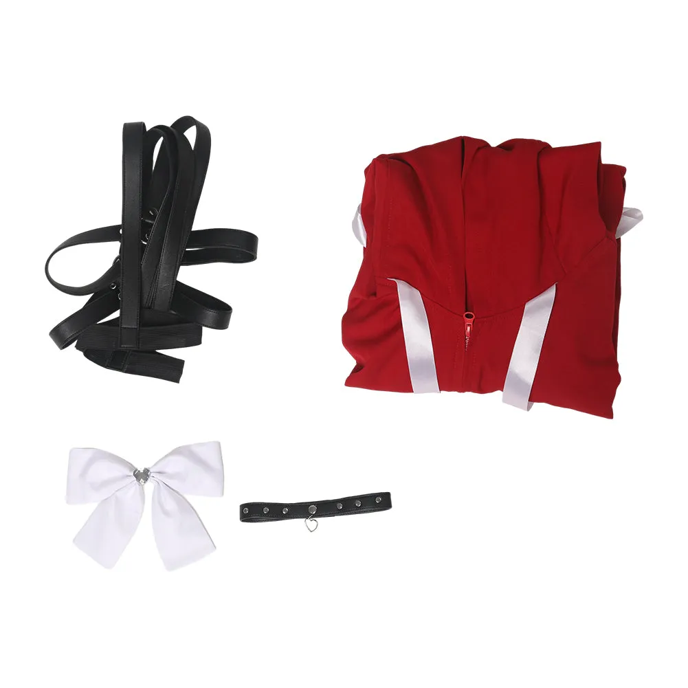 Needy Girl Overdose Ame Chan Red Sweater Cosplay Costume Halloween Carnival Suit