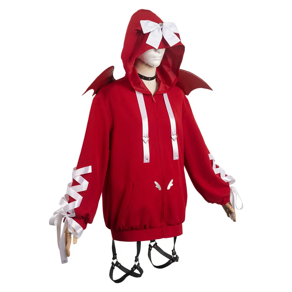 Needy Girl Overdose Ame Chan Red Sweater Cosplay Costume Halloween Carnival Suit