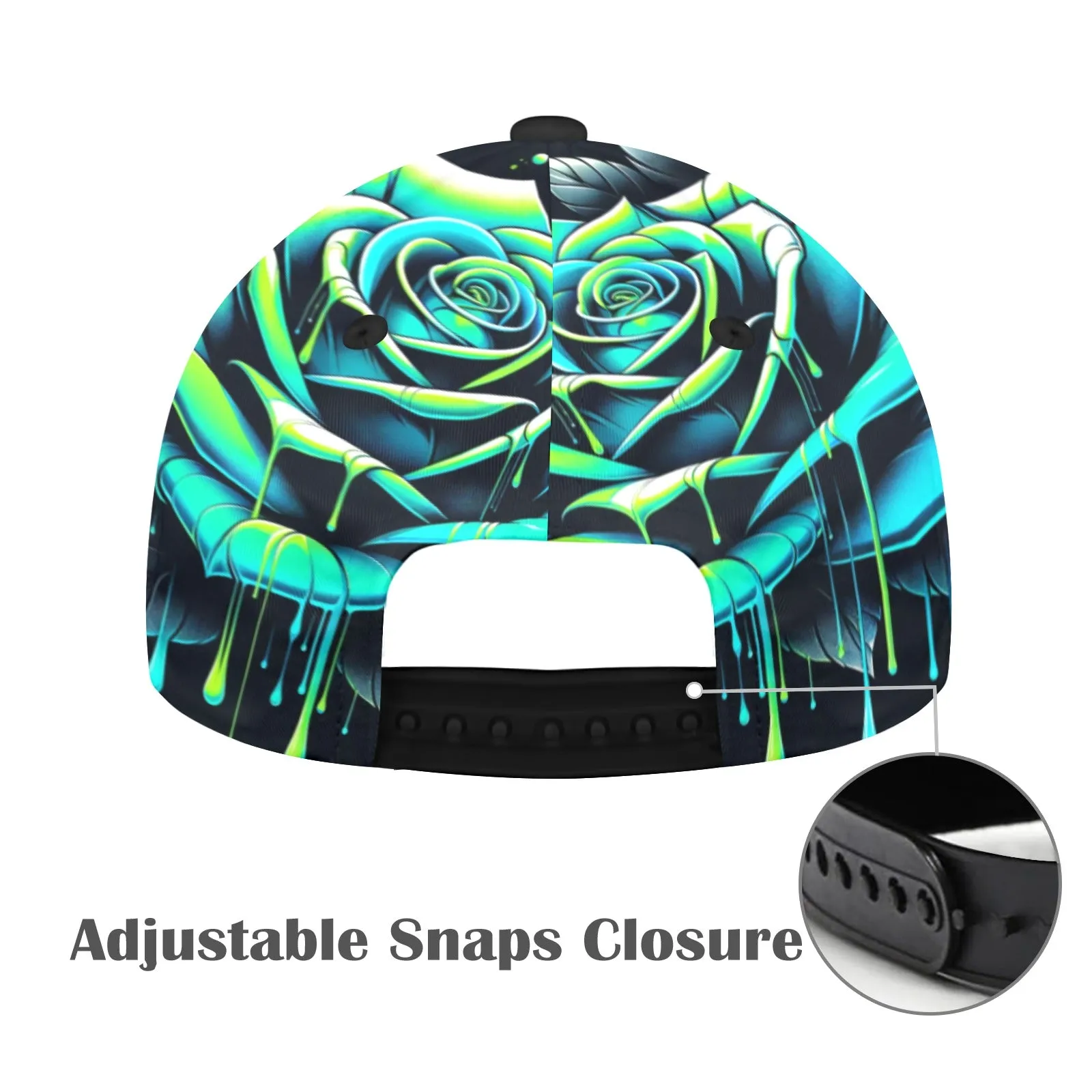 Neon Rose Snapback Hat
