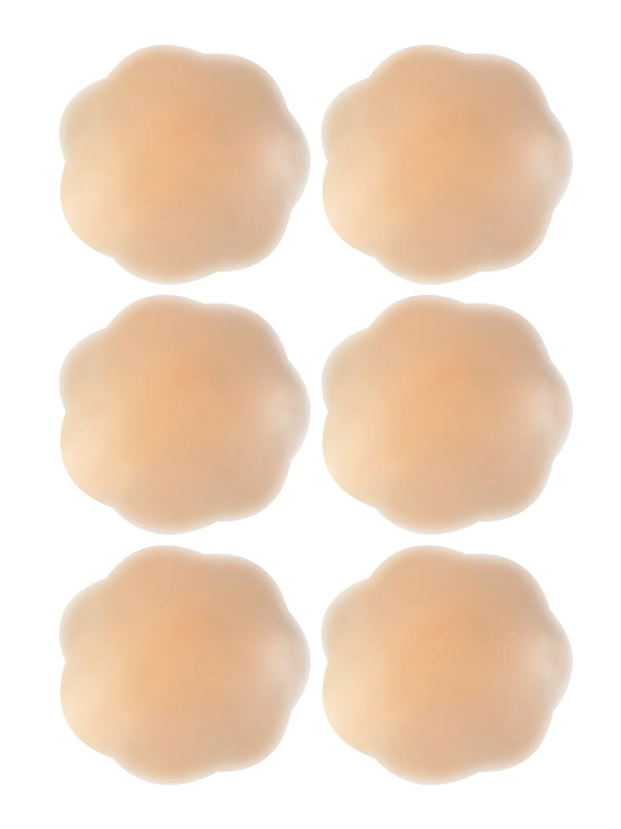 Nipple Cover Adhesive Bra Breast Petals 3 Pairs Nude