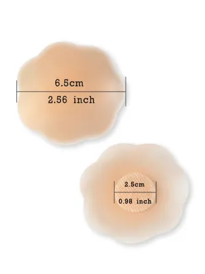 Nipple Cover Adhesive Bra Breast Petals 3 Pairs Nude