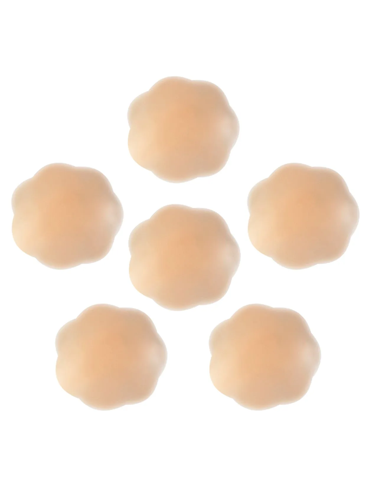 Nipple Cover Adhesive Bra Breast Petals 3 Pairs Nude