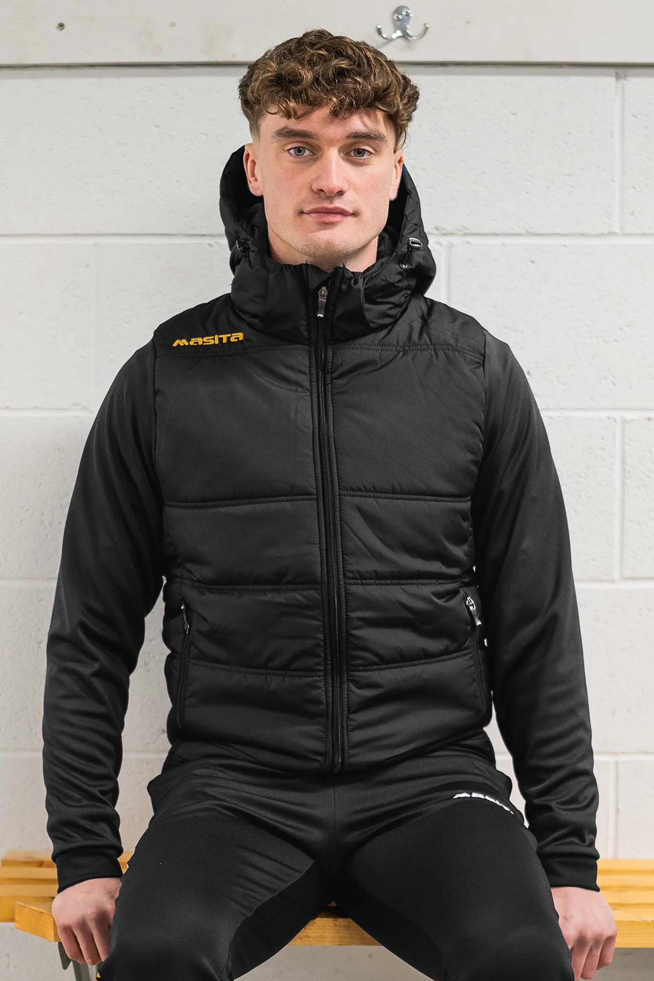 Nova Padded Jacket Black/Amber Option 1