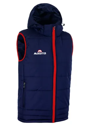 Nova Sleeveless Gilet Navy/Red Adult