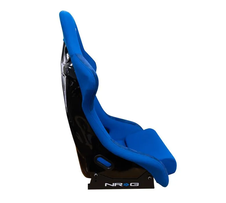 NRG FRP-300BL Fiber Glass Bucket Seat with Blue Cloth (Large)