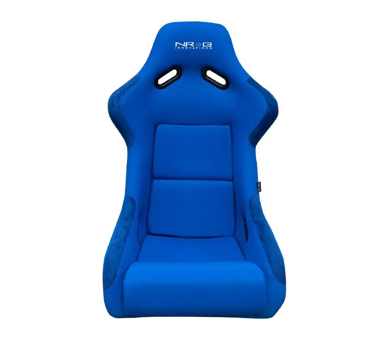 NRG FRP-300BL Fiber Glass Bucket Seat with Blue Cloth (Large)
