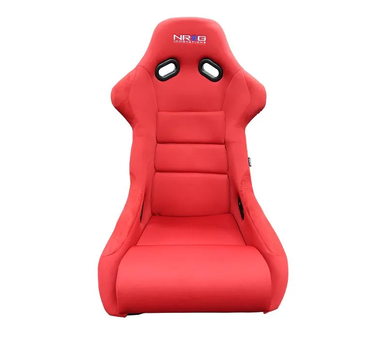 NRG FRP-300RD Fiber Glass Bucket Seat with Red Cloth (Large)