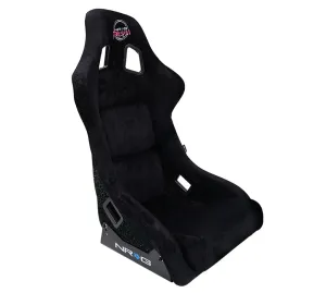 NRG FRP-302BK-PRISMA Large Black Racing Seat