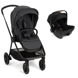 Nuna TRIV Next with PIPA Urbn Car Seat - Ocean / Caviar