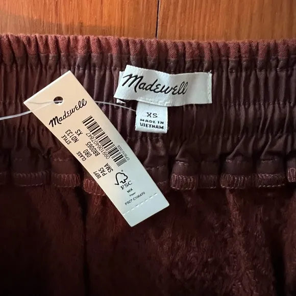 NWT - Madewell Diamond Jacquard Drawstring Midi Skirt - Size XS