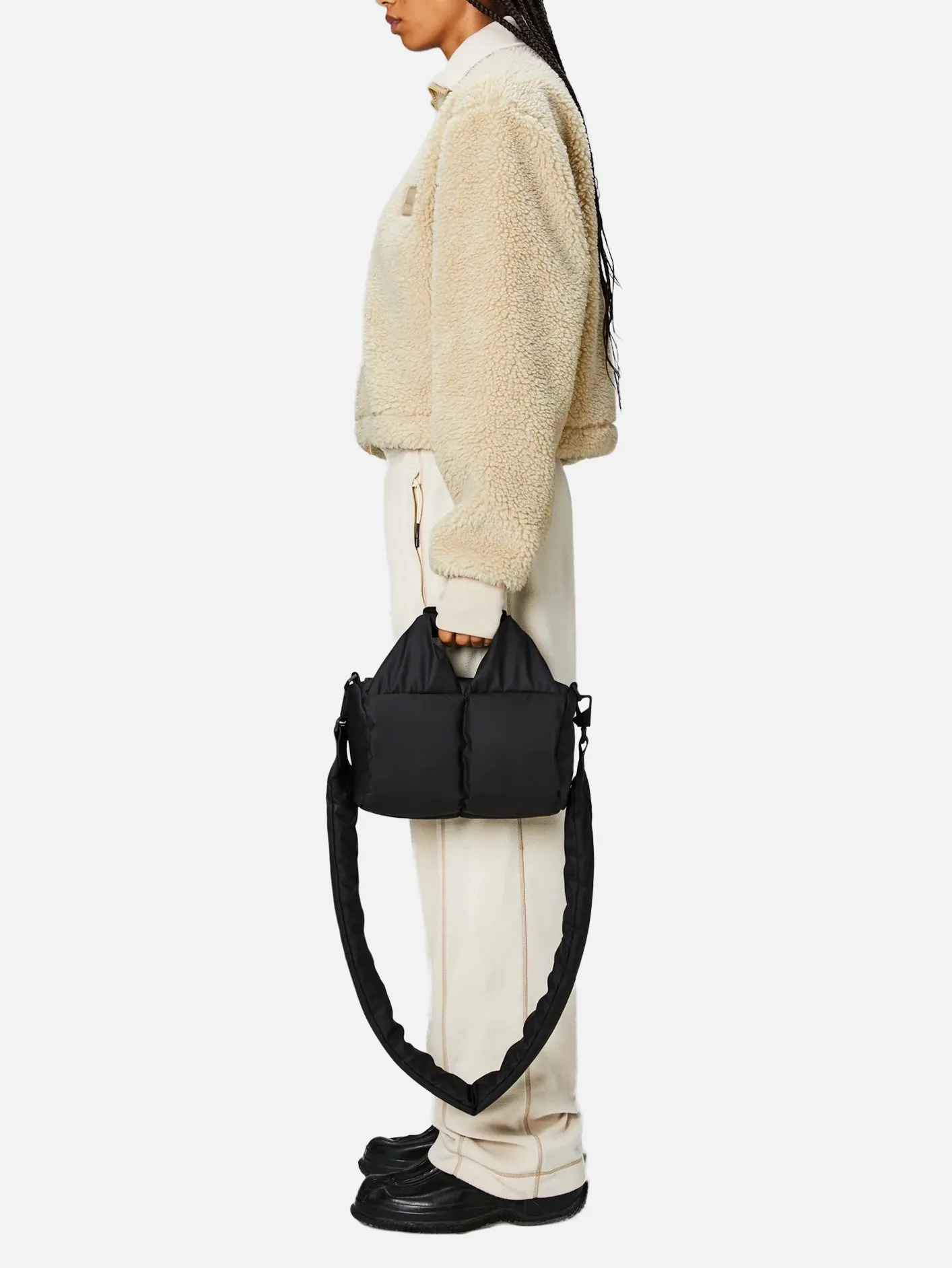 Nyssa Puffer Duffel Crossbody Mini W3 - Black