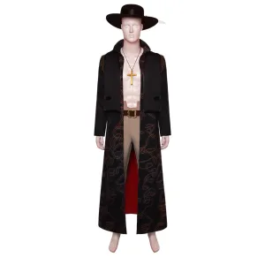 One Piece Dracule Mihawk Cosplay Costume Outfits Halloween Carnival Suit