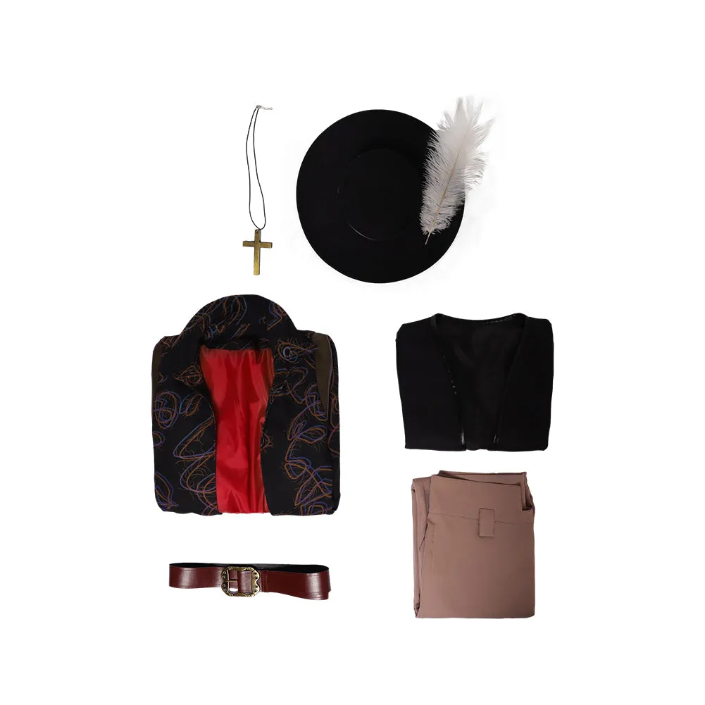 One Piece Dracule Mihawk Cosplay Costume Outfits Halloween Carnival Suit