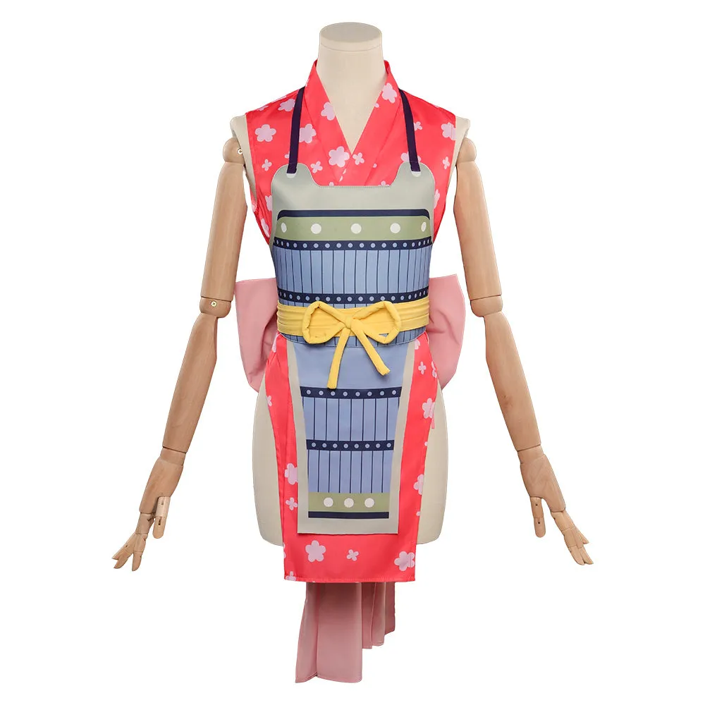 One Piece Nami Cosplay Costume Pink Outfits Halloween Carnival Suit