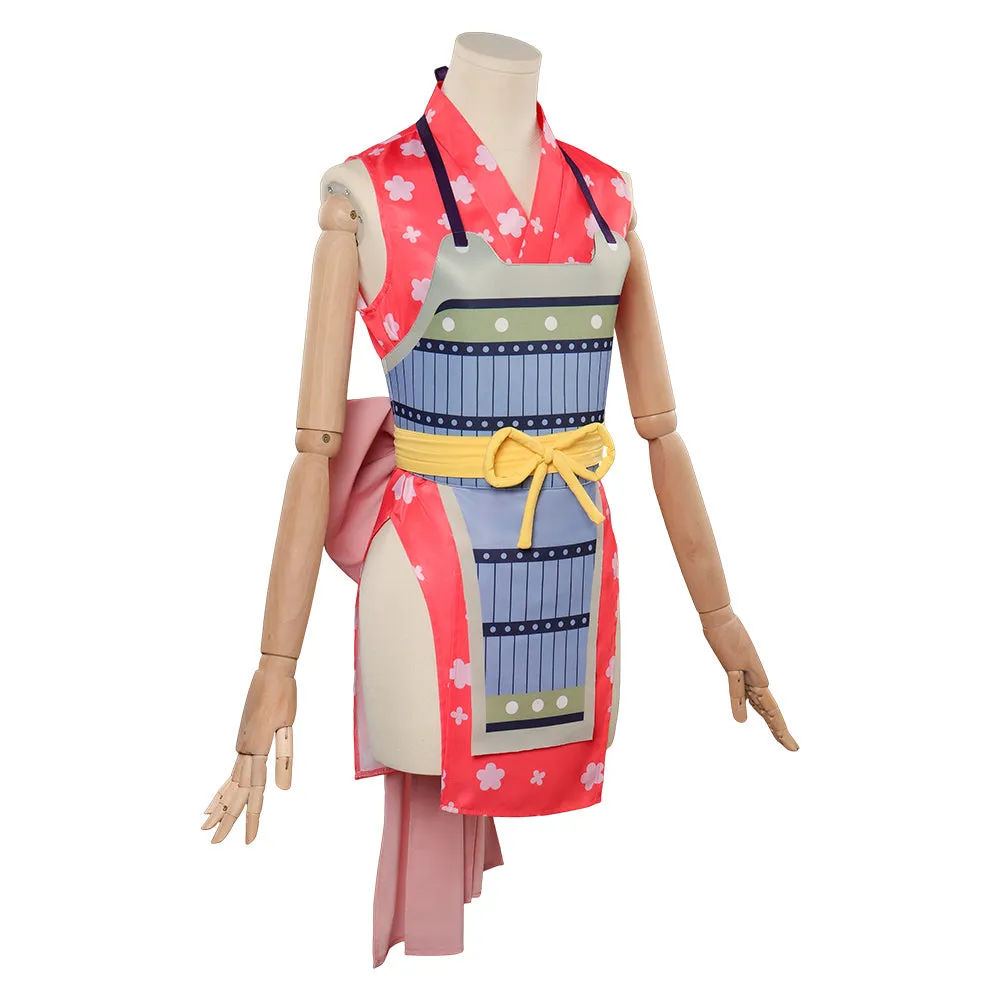 One Piece Nami Cosplay Costume Pink Outfits Halloween Carnival Suit