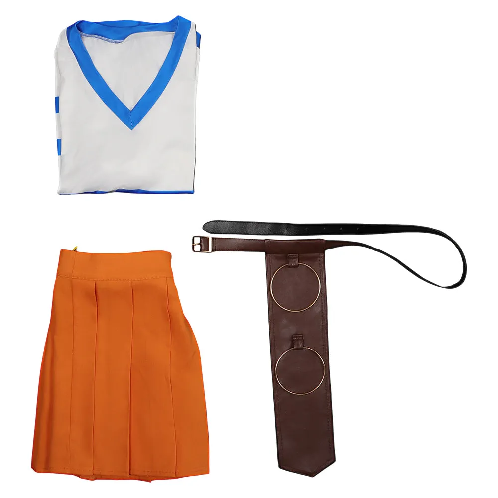 One Piece Nami Kids Children Cosplay Costume Outfits Halloween Carnival  Suit