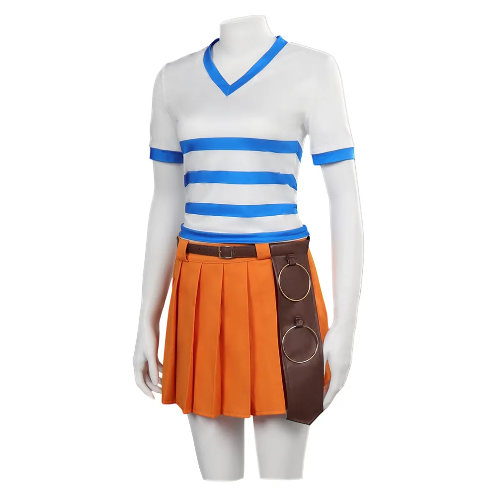 One Piece Nami Kids Children Cosplay Costume Outfits Halloween Carnival  Suit