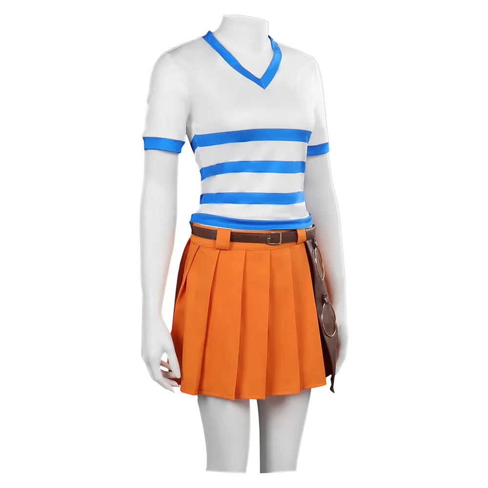 One Piece Nami Kids Children Cosplay Costume Outfits Halloween Carnival  Suit