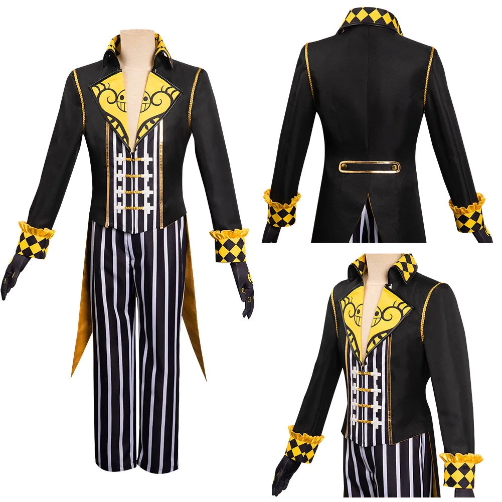 One Piece Trafalgar D. Water Law  Cosplay Costume  Set Fancy Outfit Halloween Carnival Suit