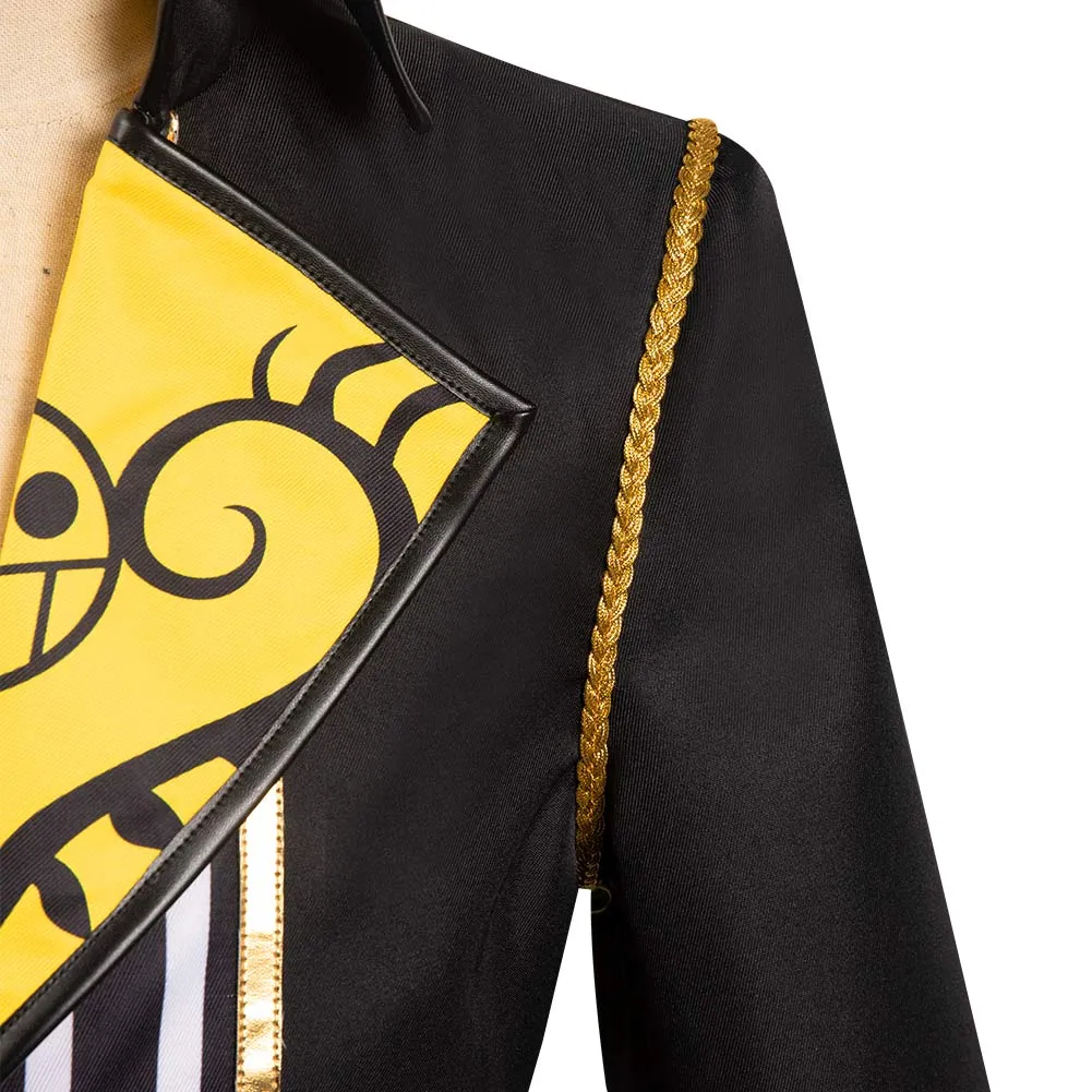 One Piece Trafalgar D. Water Law  Cosplay Costume  Set Fancy Outfit Halloween Carnival Suit