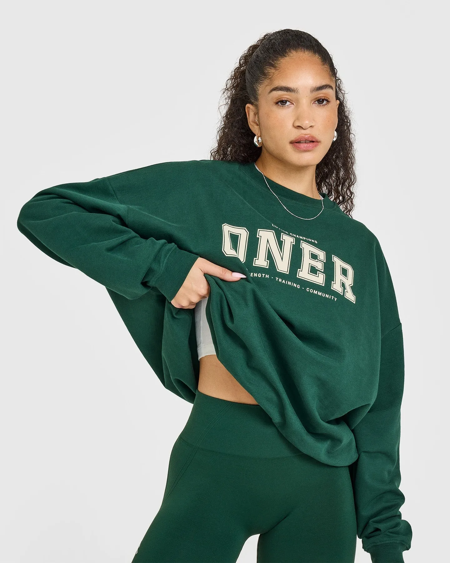 Oner Lightweight Sweatshirt | Racing Green