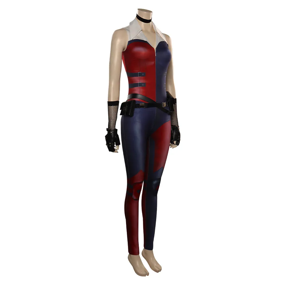 Onesies mortal kombat Harleen Cosplay Costume Outfits Halloween Carnival Party Suit