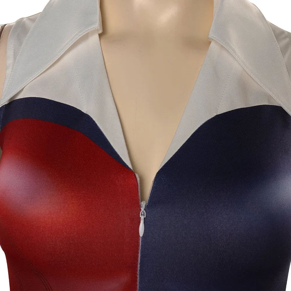 Onesies mortal kombat Harleen Cosplay Costume Outfits Halloween Carnival Party Suit