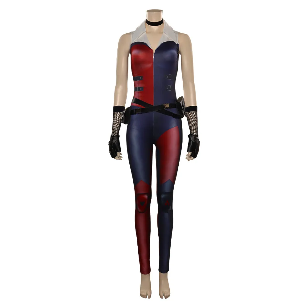 Onesies mortal kombat Harleen Cosplay Costume Outfits Halloween Carnival Party Suit