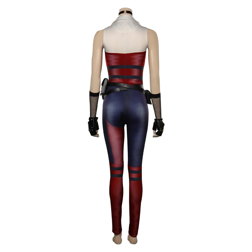 Onesies mortal kombat Harleen Cosplay Costume Outfits Halloween Carnival Party Suit