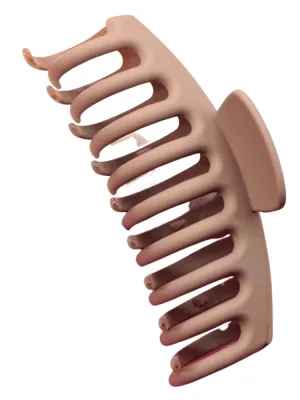 OverSized Matte Claw Clips - Clay Beige