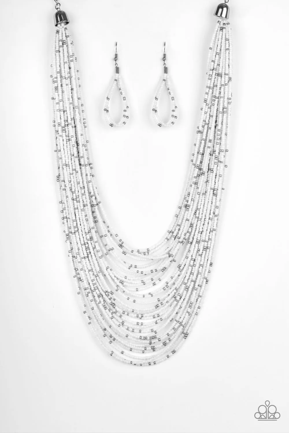 Paparazzi - RIO Rainforest - White Necklace