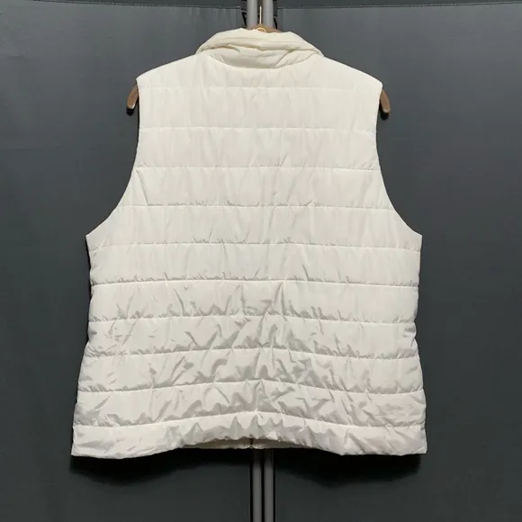 PD-Women's Michael Kors puffer Vest 1X White plus size