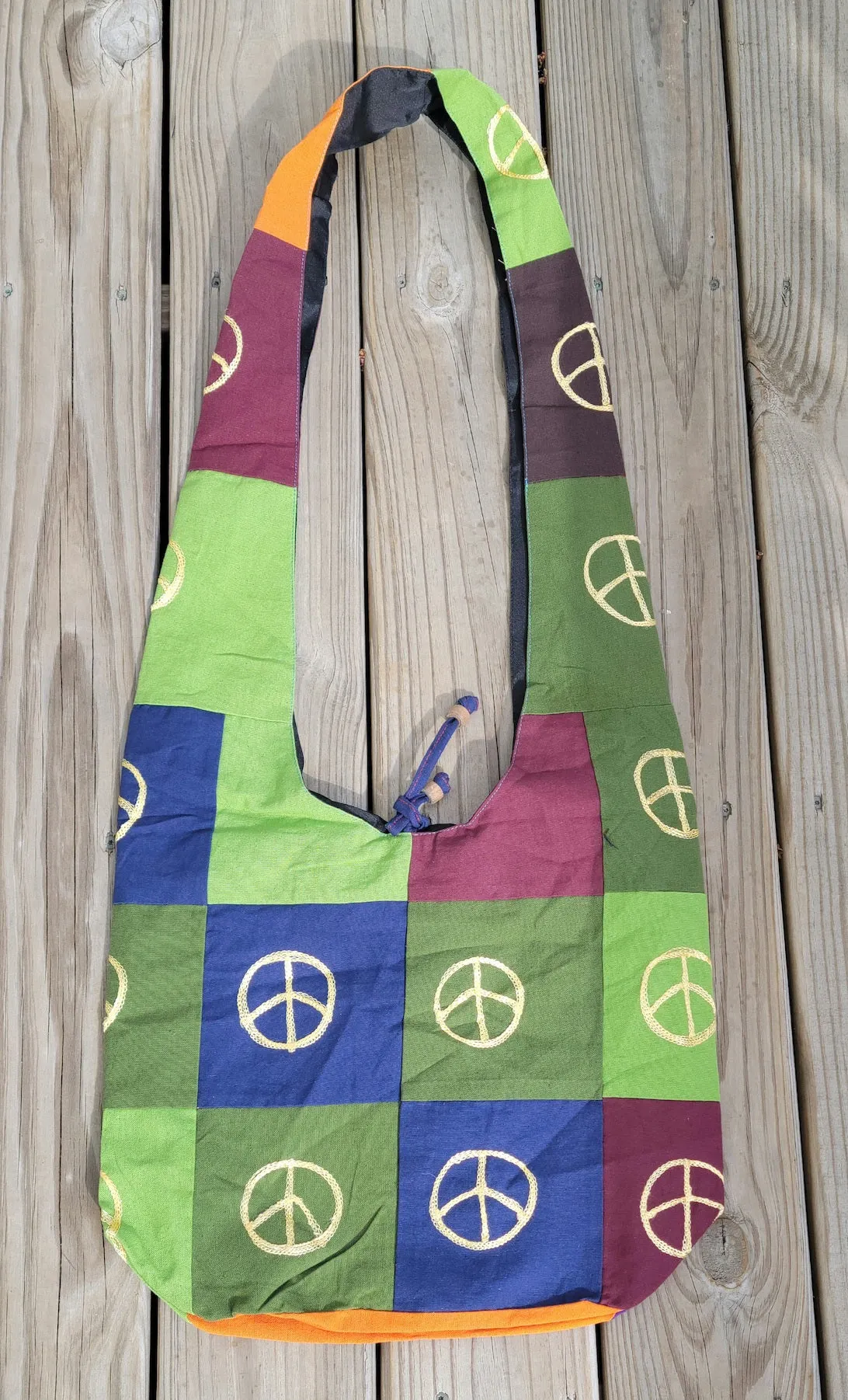 Peace Sign Hobo Bag