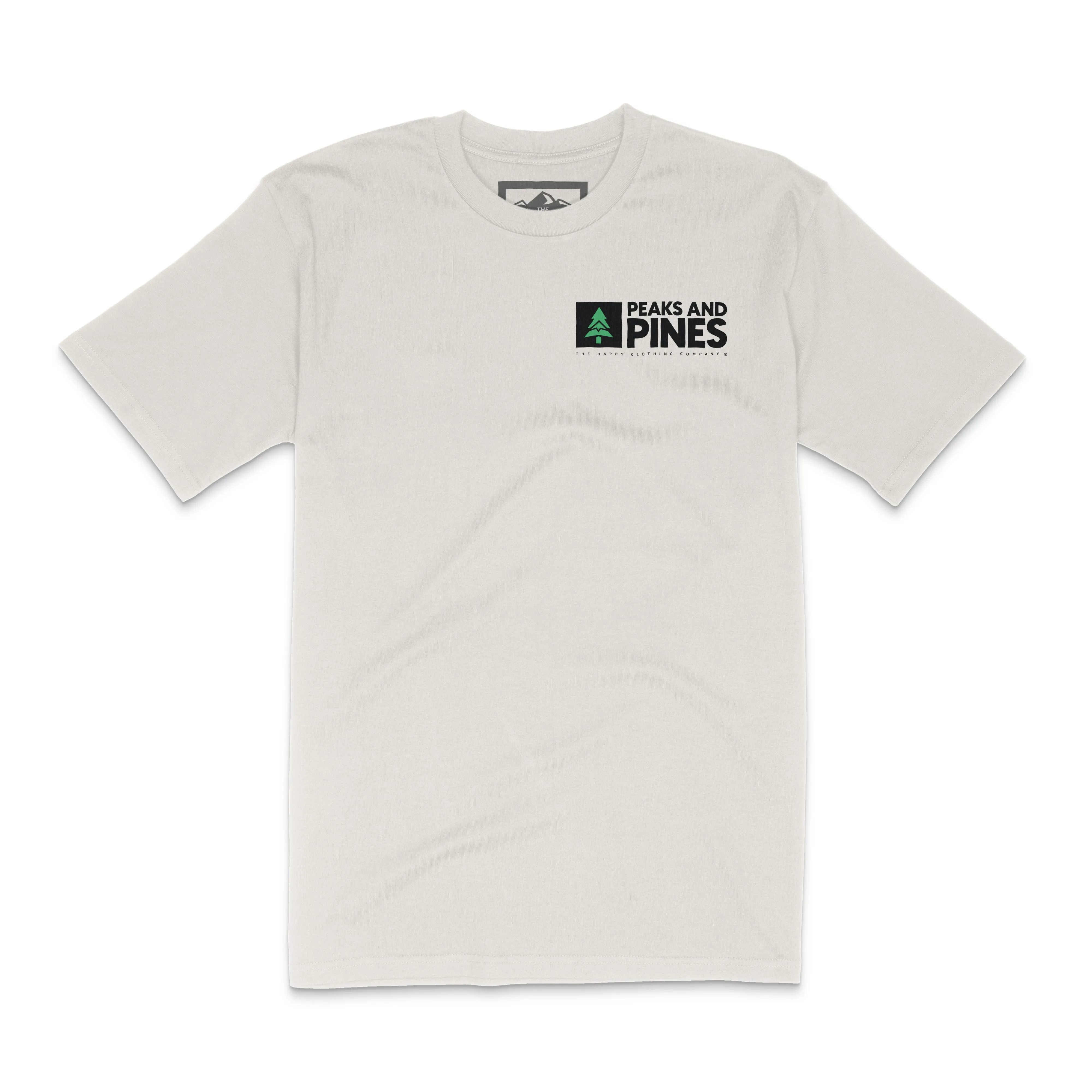 Peaks and Pines Back Print 'Lifestyle Tee' | Premium Heavyweight |