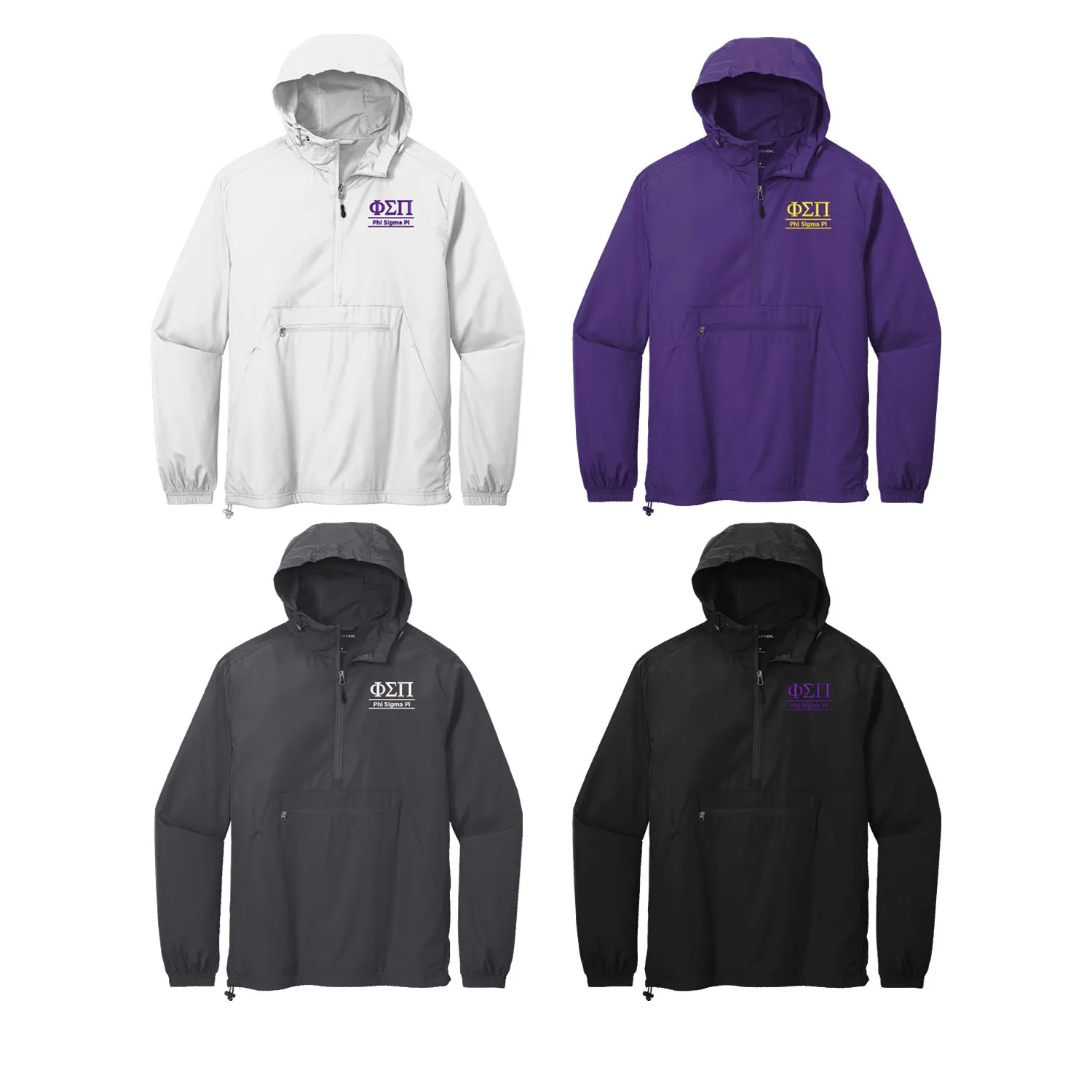 Phi Sigma Pi Lightweight Windbreaker - 2 Line Logo
