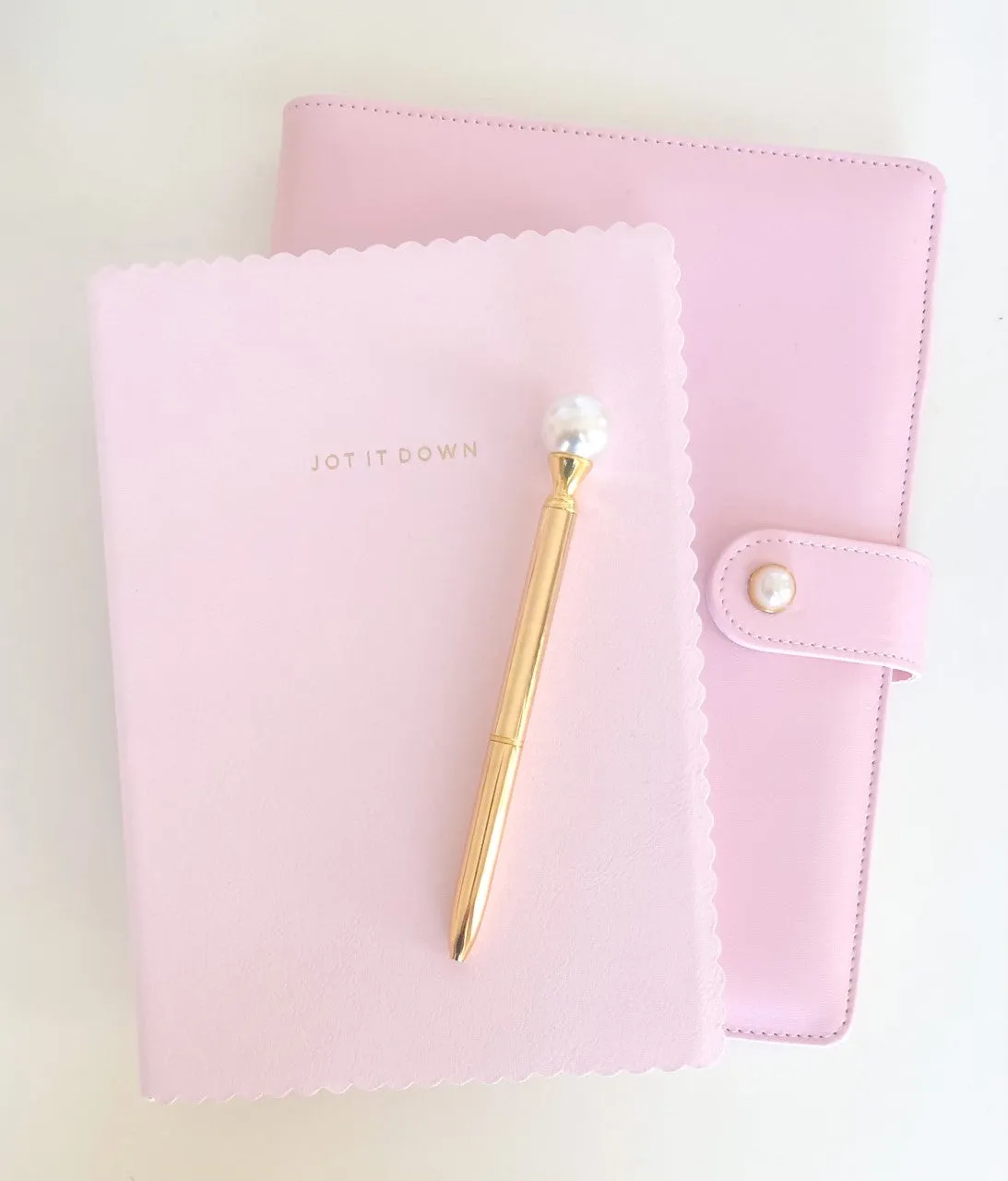 PINK LEATHER JOURNAL
