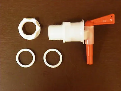 Plastic Fermenter w/Lid, 30 Liters (8 Gallons)-With Spigot and 3-Piece Air Lock