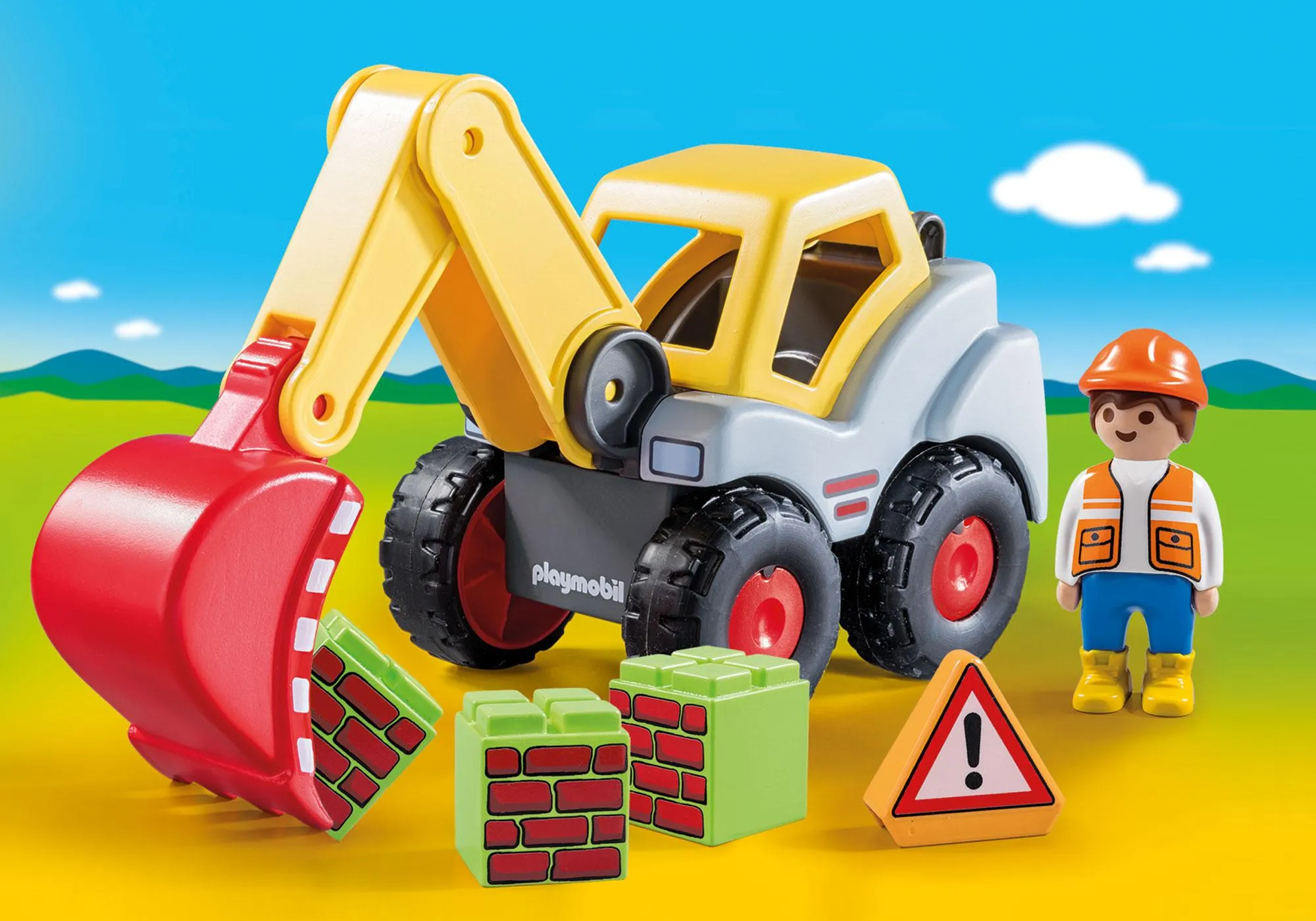 Playmobil 1-2-3 Shovel Excavator