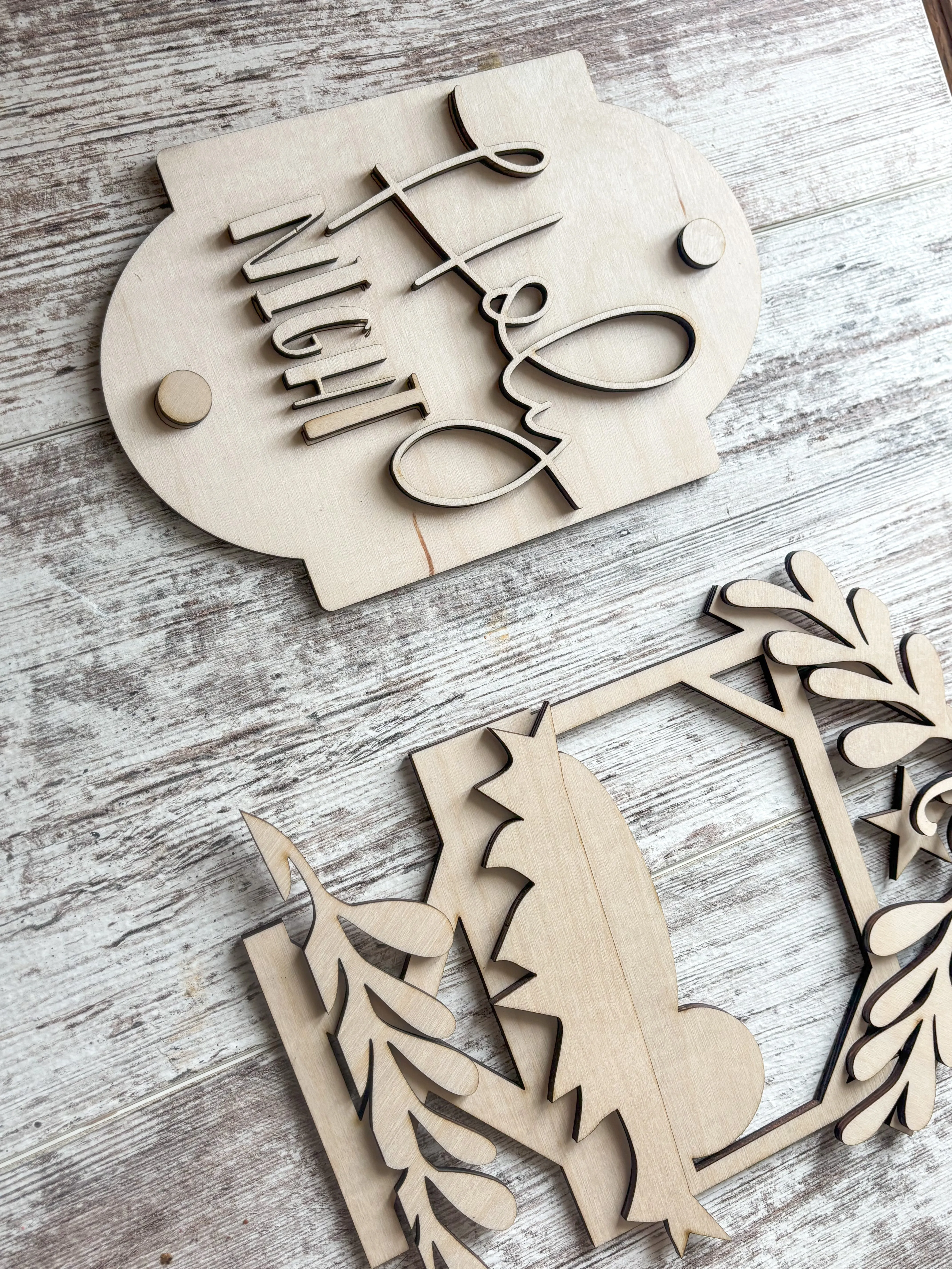 Porch Leaner Interchangeable Nativity Add On DIY Kit