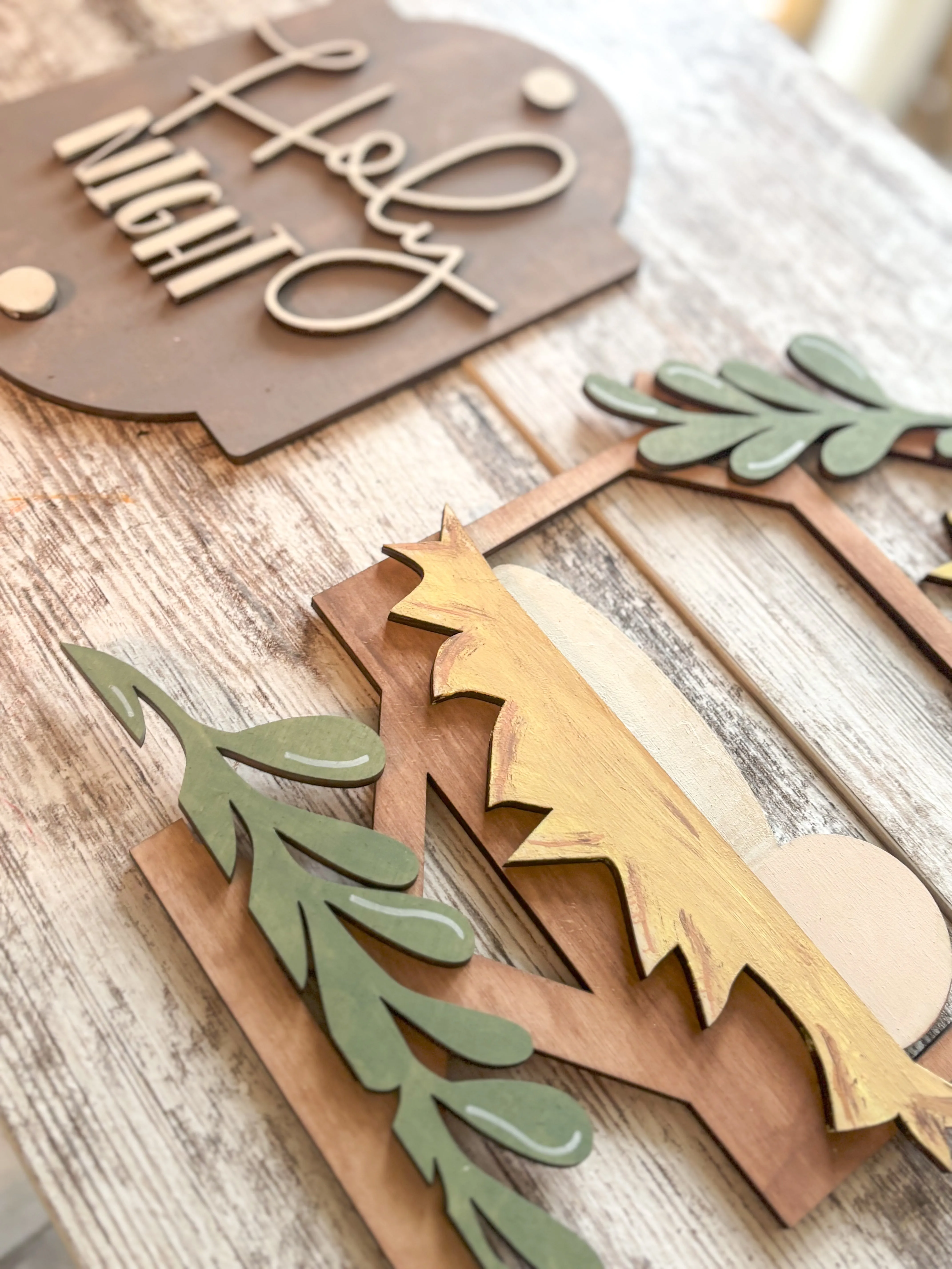 Porch Leaner Interchangeable Nativity Add On DIY Kit