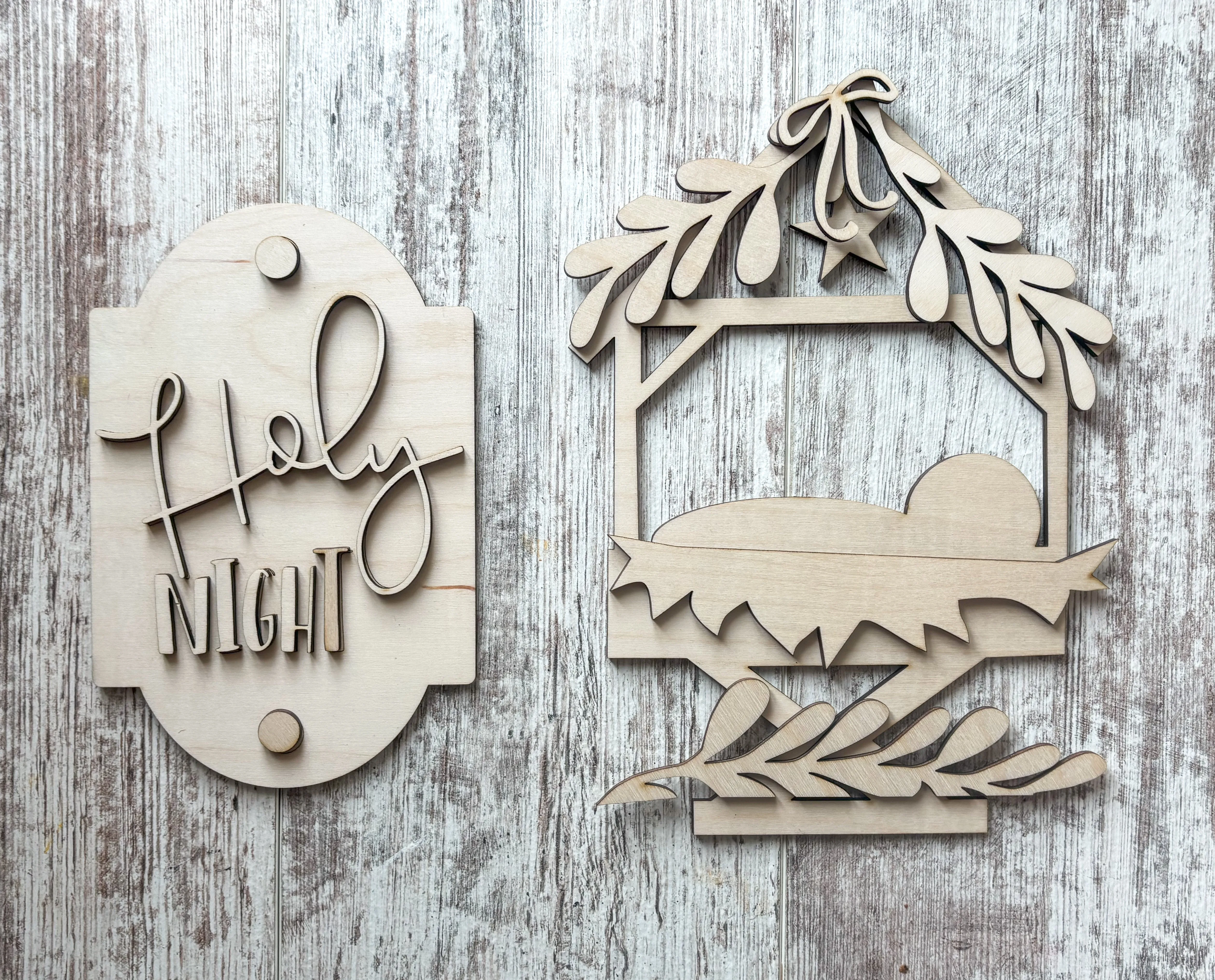 Porch Leaner Interchangeable Nativity Add On DIY Kit