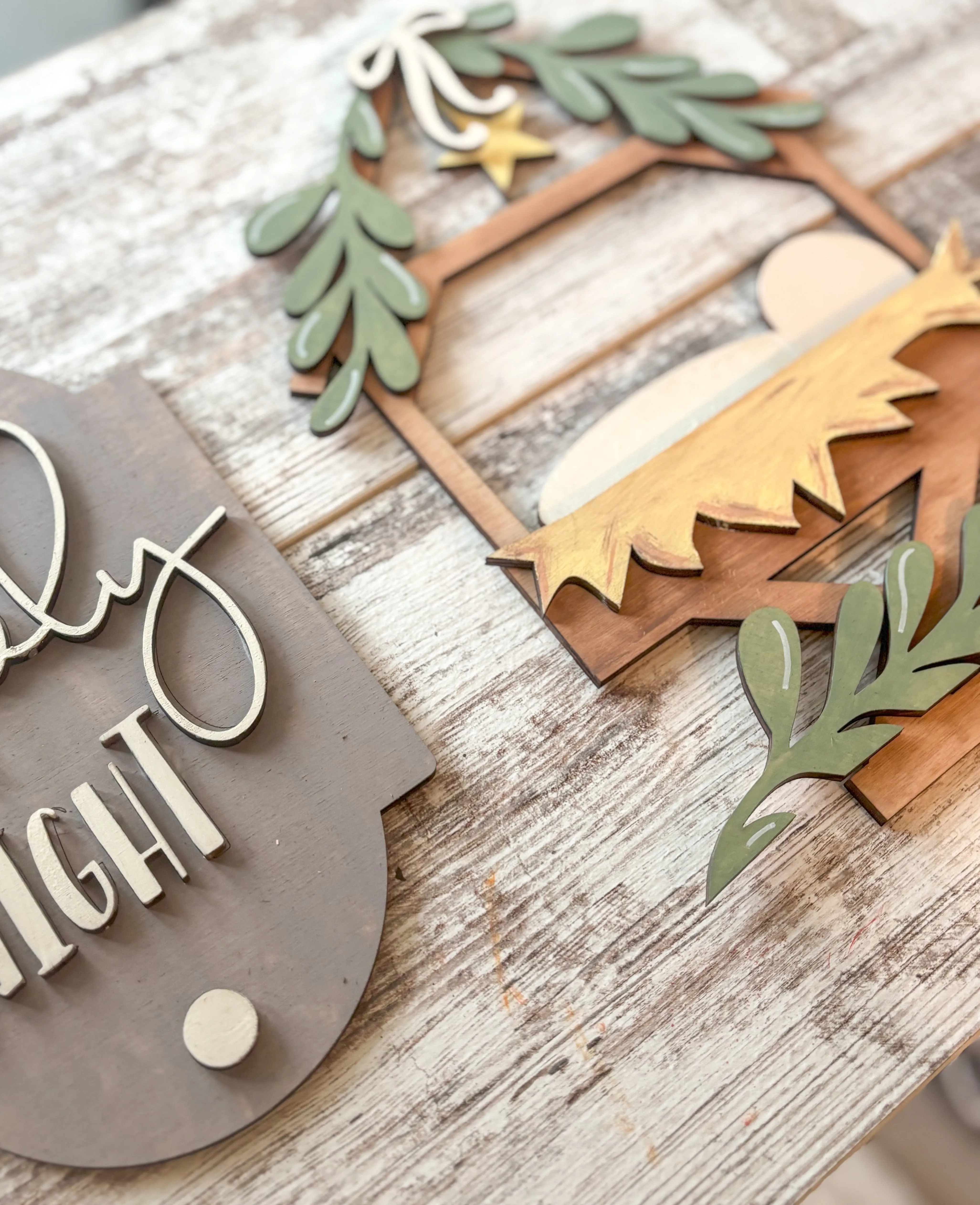 Porch Leaner Interchangeable Nativity Add On DIY Kit
