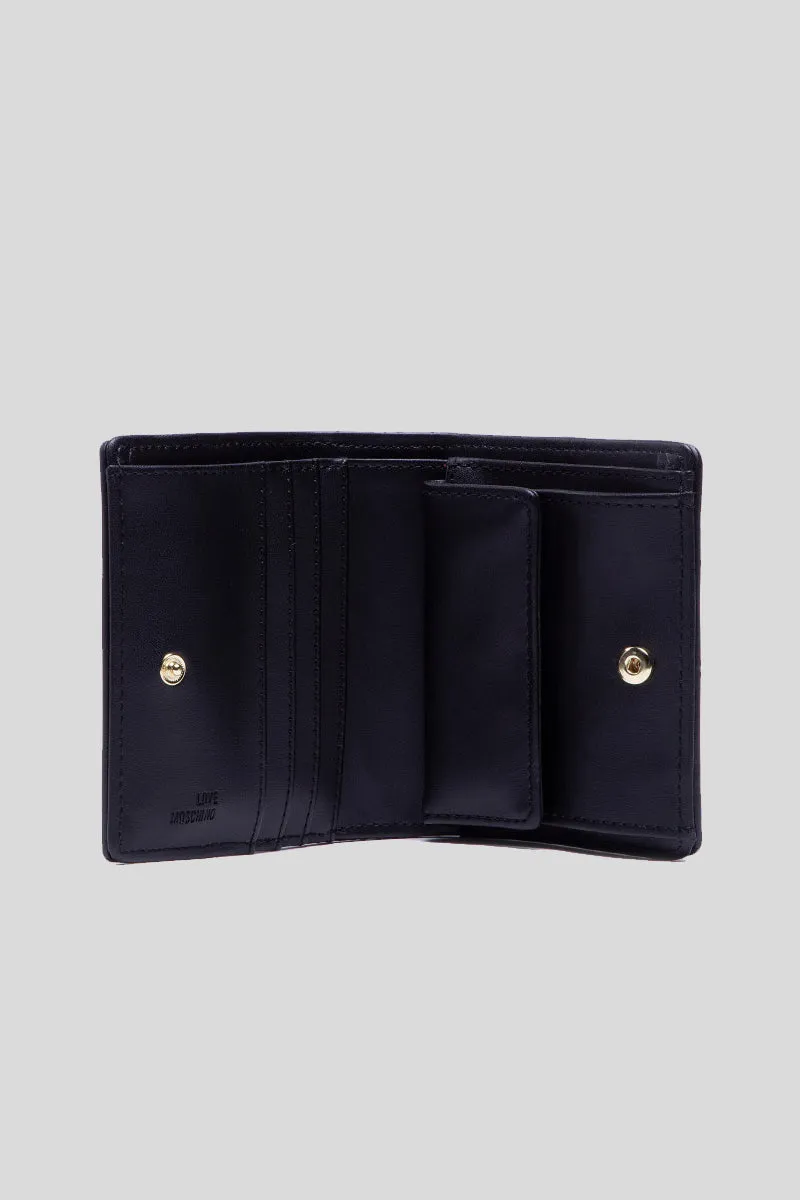Portafoglio Quilted Nappa - Nero