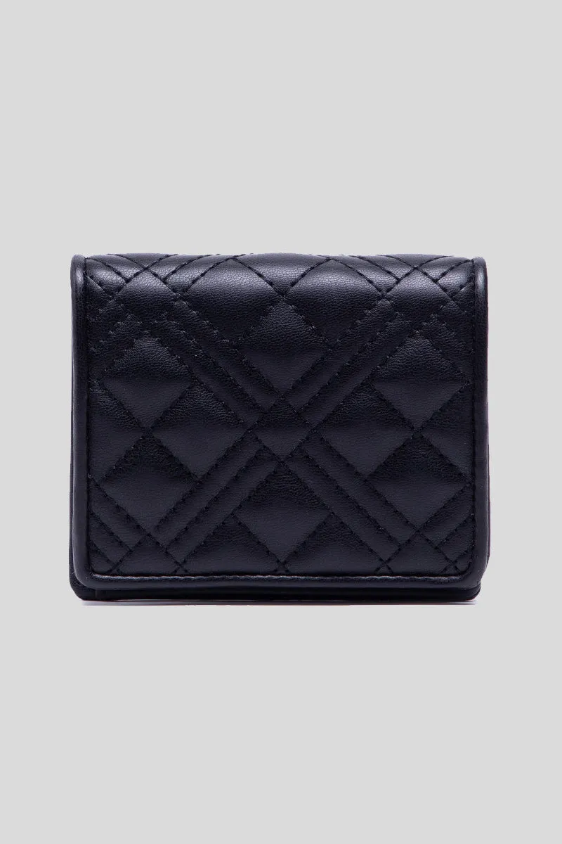 Portafoglio Quilted Nappa - Nero