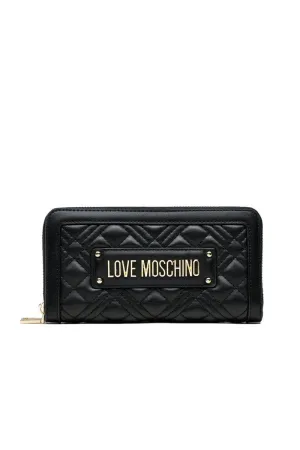 Portafoglio Quilted Pu - Nero